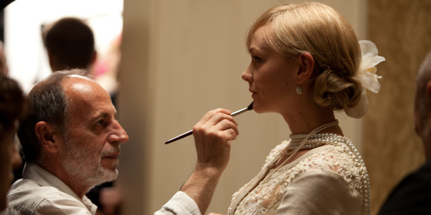 Makeup designer Maurizio Silvi (with Carey Mulligan) created the glamorous look for the 'The Great Gatsby'. Photo / Supplied