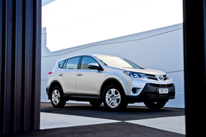 Toyota RAV4 is a tremendously practical-sized front-drive crossover with loads of luggage space.