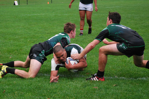 Jim Paea scores for Westlake in their come-from-behind 28-12 win over Western Springs. Photo / Supplied