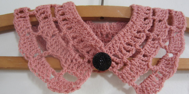 Craft crochet collar. Photo / Supplied