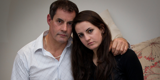 Tony Hunt and daughter Jazcinta Calderon-Hunt. Photo / Sarah Ivey