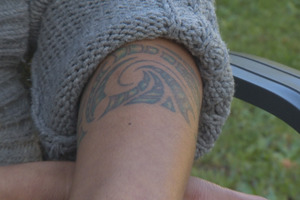 Air New Zealand has been widely criticised for turning away an aspiring stewardess with a moko in the skin of her forearm. Photo / Supplied