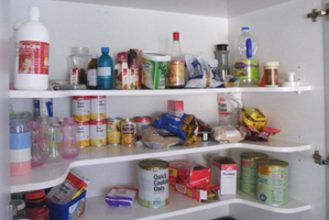 The kitchen pantry in one NZ meth lab. Photo / Supplied