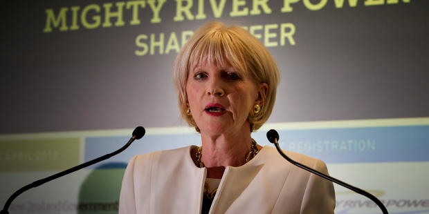 Joan Withers chair of Mighty River Power, has been buying up shares in the newly listed SOE. Photo / Greg Bowker