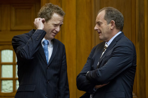 Labour Party leader David Shearer (right) and Green Party co-leader Russel Norman. Photo / Mark Mitchell