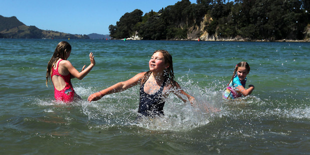 Buffalo Beach is popular with all ages looking for a great spot to swim in Whitianga. Photo / Alan Gibson