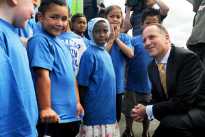 Mr Key yesterday would not rule out working with New Zealand First. Photo / NZPA