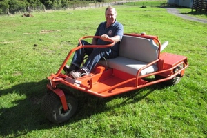 A Gnat restored by Tauranga Vintage Farm Machinery Club president Tom Deverall.Photo / Margaret Deverall