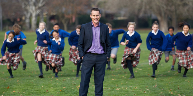 Principal Scott Thelning is bringing back bullrush to Cobham Intermediate in Christchurch to encourage risk-taking and development among pupils. Photo / Martin Hunter