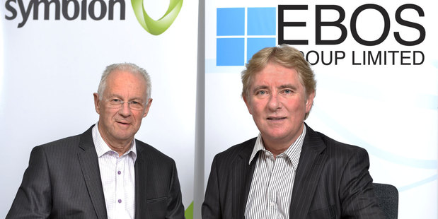 EBOS chairman Rick Christie (left) and managing director Mark Waller. Photo / Supplied