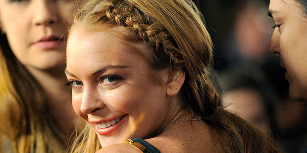 Lindsay Lohan at the premiere of Scary Movie V. Photo/AP