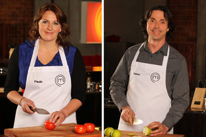 Paula Saengthian-Ngam and Aaron Brunet will compete for the MasterChef title. Photo / Supplied
