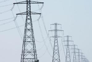 Part of the HVDC - High Voltage Direct Current power line that connects the South and North Island power grids. Photo / Simon Baker