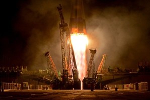 Russia's Soyuz TMA-09M spacecraft blasts off from the Russian leased Kazakh Baikonur cosmodrome. Photo / AFP