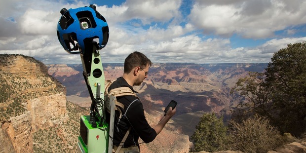 The narrow ridges and steep, exposed trails of the Grand Canyon provide the perfect terrain for Google's newest camera system. Photo / Supplied