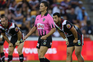 Henry Perenara, 32, has cracked the top ranks in refereeing. Photo / Getty Images