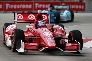 IndyCar driver Scott Dixon on his way to fourth place at Belle Isle, Detroit last weekend. Picture/Supplied
