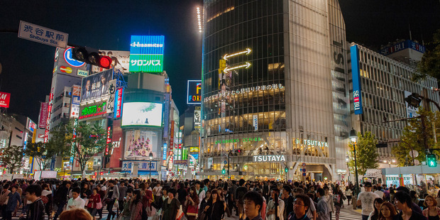 For budget travellers doing a lot of walking, Tokyo's Shibuya crossing is the busiest in the world and a sight to see. Photo / Getty Images