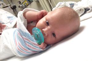 Ashlyn Julian after rare brain surgery saved her life. Photo / Supplied