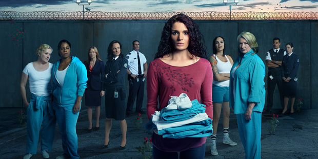 Danielle Cormack plays Bea Smith in the new Australian TV series 'Wentworth', a remake of the cult TV show 'Prisoner'. Photo / Supplied