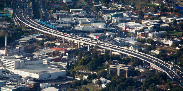 The viaduct marks the southern gateway to the CMJ - the busiest section of motorway in New Zealand Photo / Dean Purcell