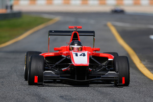 NZ Grand Prix winner Nick Cassidy put up solid times in testing the new GP3 car for Marussia Manor Racing at Estoril, Portugal. Photo / Bruce Jenkins