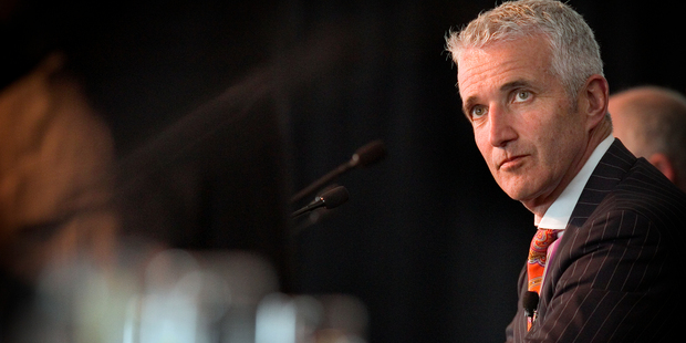 Air New Zealand chief executive Rob Fyfe at the airline company's 2011 annual meeting of shareholders. Photo / Natalie Slade