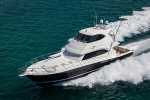With more than 3000hp on tap, the Riviera 63 performs more like a big ski boat than a 30-tonne luxury gamefisher. Photo / Supplied