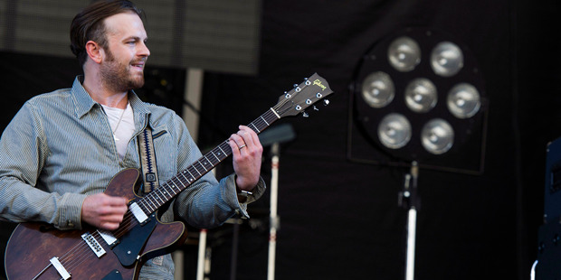 Caleb Followillperforms with Kings of Leon at the 3rd annual Governors Ball Music Festival. Photo / AP