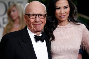 Rupert Murdoch and Wendi Deng. Photo / AP