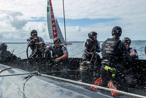 Team New Zealand have led the way with the design development of their boat during much of the build-up for San Francisco. Photo / Chris Cameron