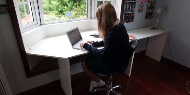 Score top marks with your children by installing an attractive and useful desk. Photo / Doug Sherring