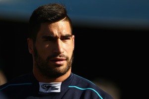 James Tamou walks out of the tunnel during a New South Wales Blues state of origin training session. Photo / Getty Images