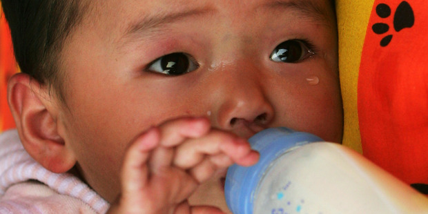 Unicef says around 16 million babies are born in China each year and only 28 per cent of them will be breastfed, meaning a huge market for infant formula. Photo / Getty Images