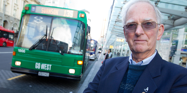 Allen Davies enjoys the conviviality of his job as a bus driver - and the pay. Photo / Richard Robinson