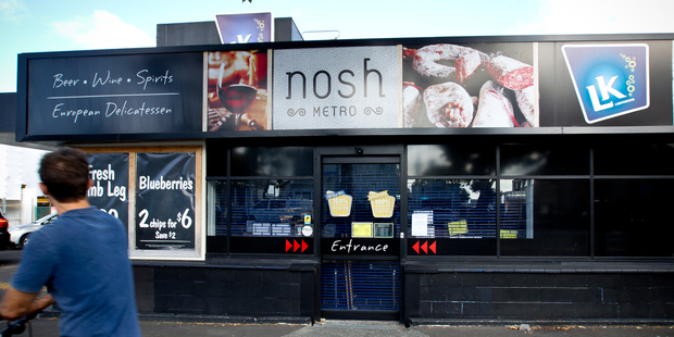 The court heard Jamie Peters had access to an eftpos card which he used for "day-to-day" expenditure such as shopping at Nosh Gourmet Supermarket. Photo / Dean Purcell