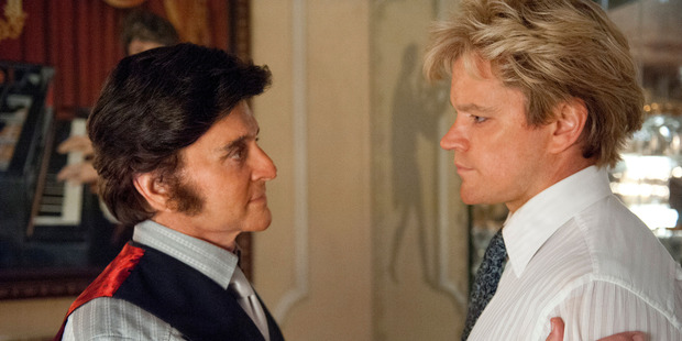 Michael Douglas as Liberace and Matt Damon as Scott Thorson in Behind the Candelabra. Photo/Supplied