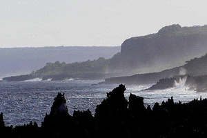 Waves crash at Christmas Island. Photo/Supplied