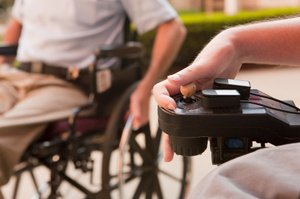 People using electric wheelchairs will be able to control their smart phones with the chair's joystick. Photo / Thinkstock