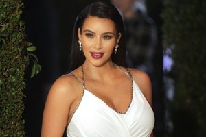 Kim Kardashian had a baby with Kanye West.Photo / AFP