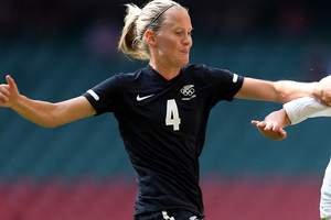 Katie Hoyle of the Football Ferns. Photo / Getty Images.