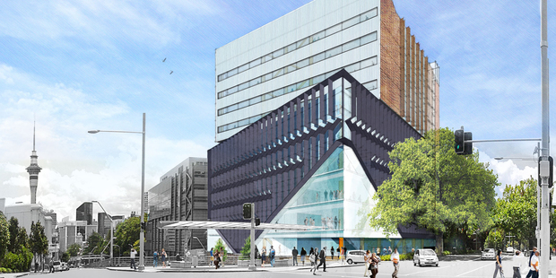 An architect's impression of a redeveloped and expanded Auckland University Science Centre.