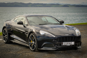 Design changes in the Aston Martin Vanquish separate driver and passenger, and put the focus to the front. Photo / Ted Baghurst