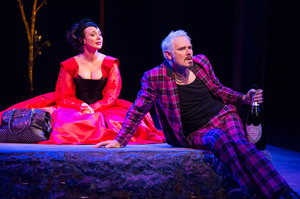Anna Jullienne as Anne Boleyn and Stephen Lovatt as a gay King James. Photo / Michael Smith
