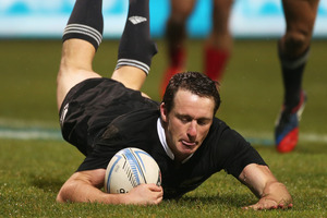 Ben Smith rounded off another impressive display against France by scoring under the posts at AMI Stadium in Christchurch on Saturday. Photo / Getty Images