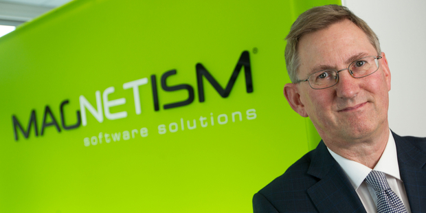 John Eccles of Magnetism Solutions credits ultra-fast broadband with winning the software company a customer in London. Photo / Richard Robinson