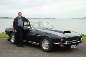 Clive Butler is thinking of selling his 1977 Aston Martin AMV8 to focus on his other cars. Pictures/ Jacqui Madelin