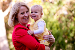 Auckland fertility specialist Leigh Gray became pregnant with her daughter, Daisy, after treatment with the IVF drug Elonva. Photo / Dean Purcell
