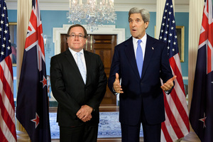 Murray McCully's meetings this week will follow up the support for the Middle East peace process that he expressed to John Kerry last month. Photo / AP