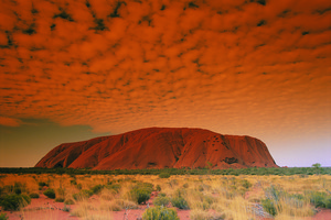 Ayers Rock, or Uluru, marks the beginning of the trail for the pot of gold.